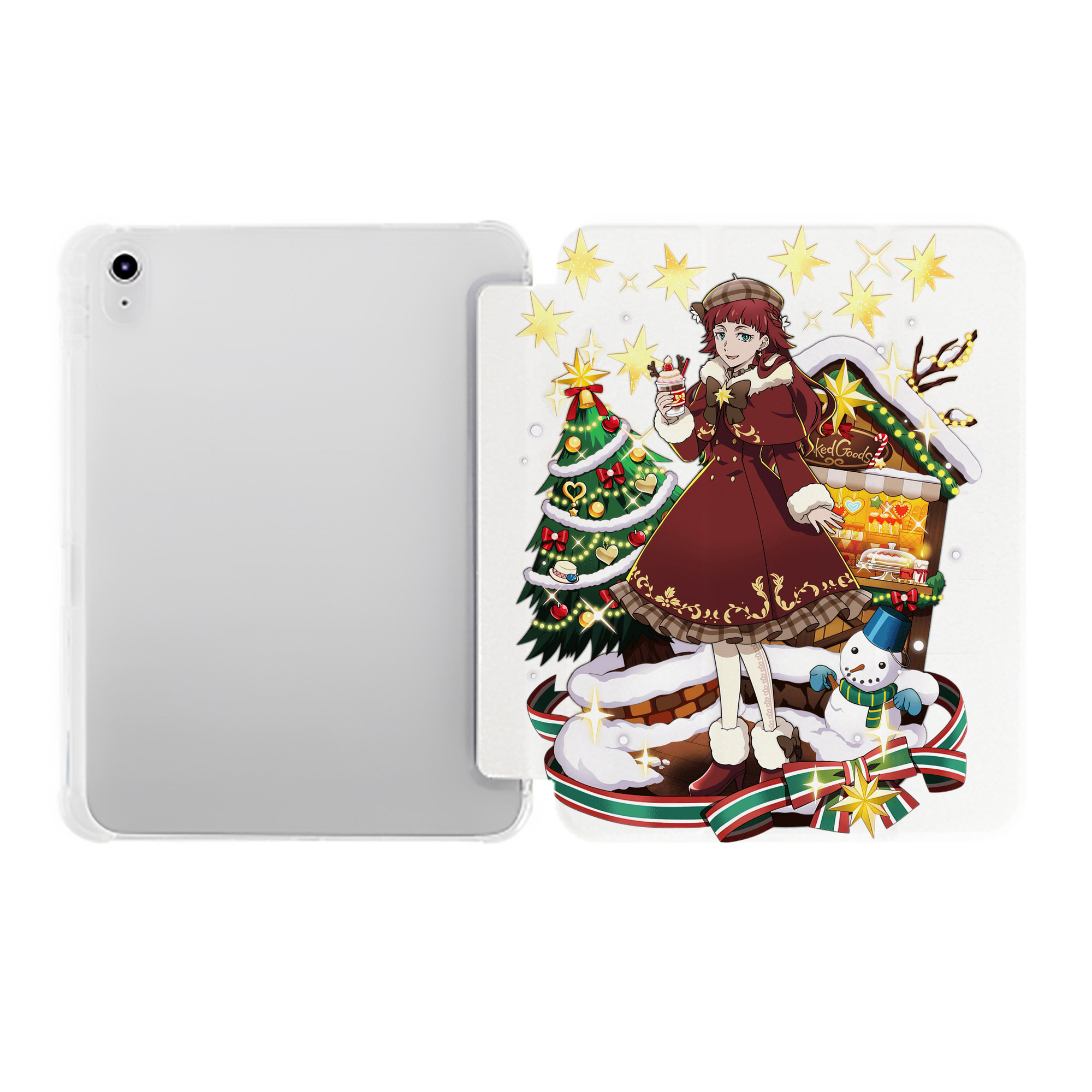 （画像用） 文豪ストレイドッグス Bungo Stray Dogs IPad ケース ペン収納付き 三つ折りスタンド PUレザー×シリコン 対応機種9.5/10.5/10.9インチ